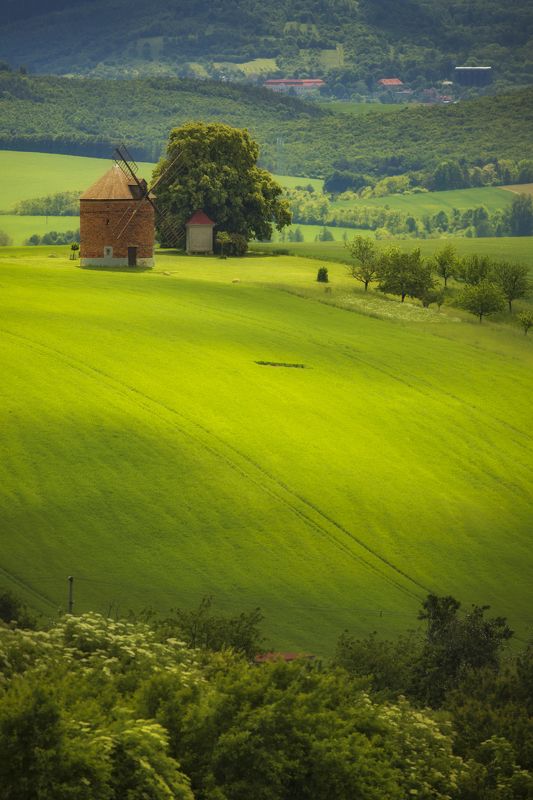 Windmill in Chvalkovice фото превью