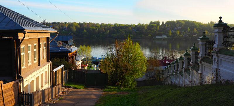 река волга плёс Утро на реке. фото превью