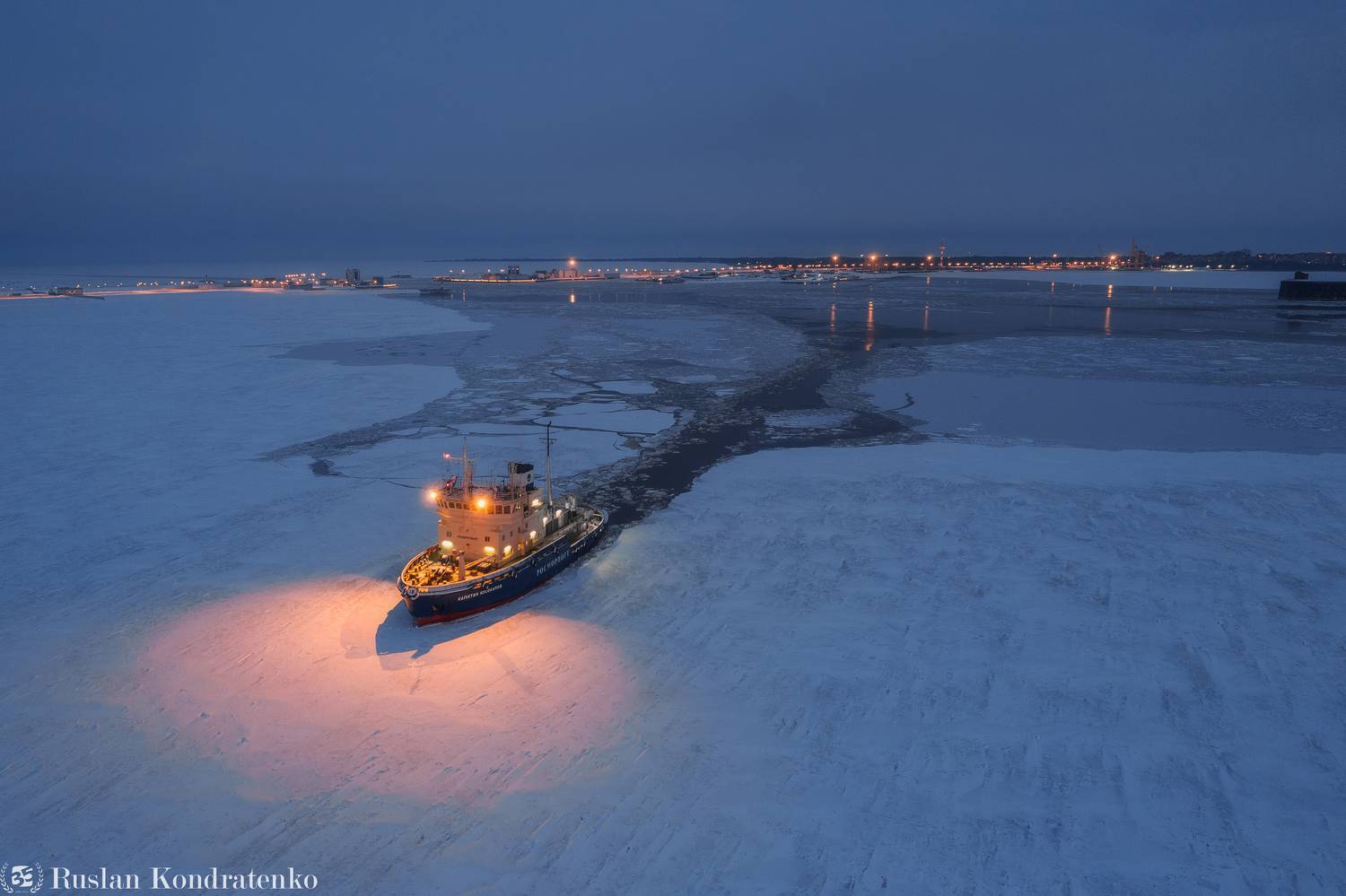 ледокол, topdown, аэрофото, аэрофотография, капитан косолапов, кронштадт, санкт-петербург, Кондратенко Руслан