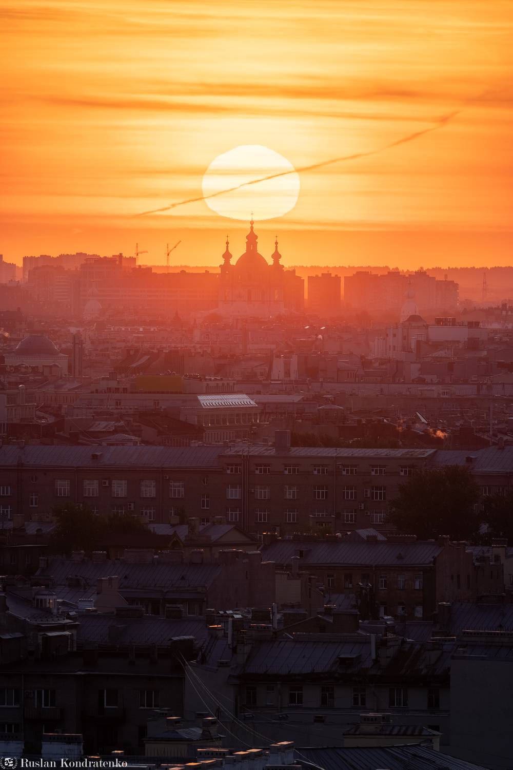 санкт-петербург, прострел, рассвет, смольный собор, Кондратенко Руслан