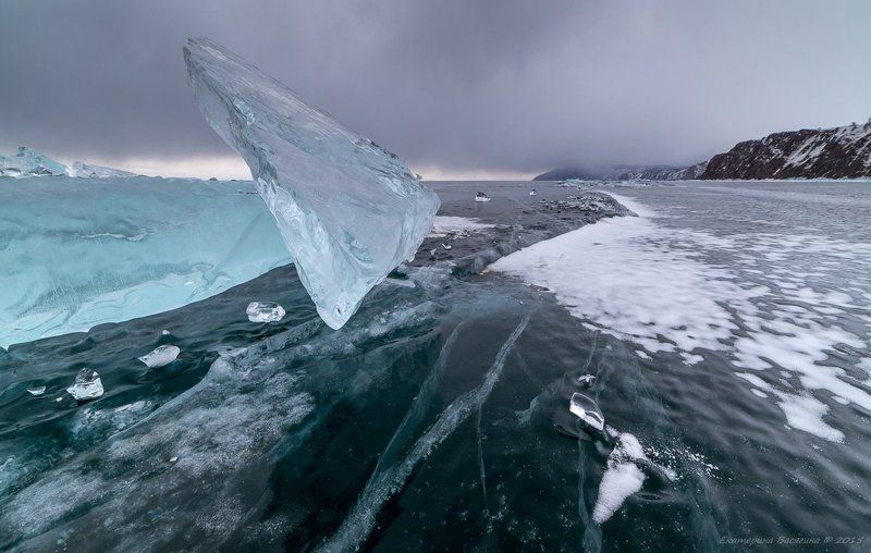 байкал, лед, зима, россия, путешествия Не в настроении... фото превью