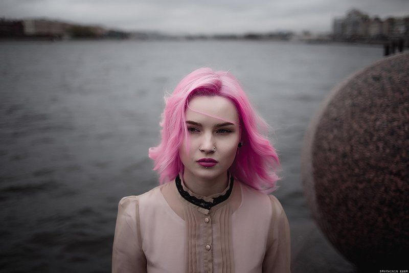 спб, девушка, розовый, мрак, никон Екатерина фото превью