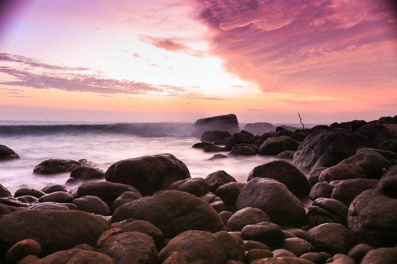 beach beautiful beauty blue clouds coast light ocean sand sea seascape sky summer sun sunrise sunset travel water waves Unawatuna фото превью