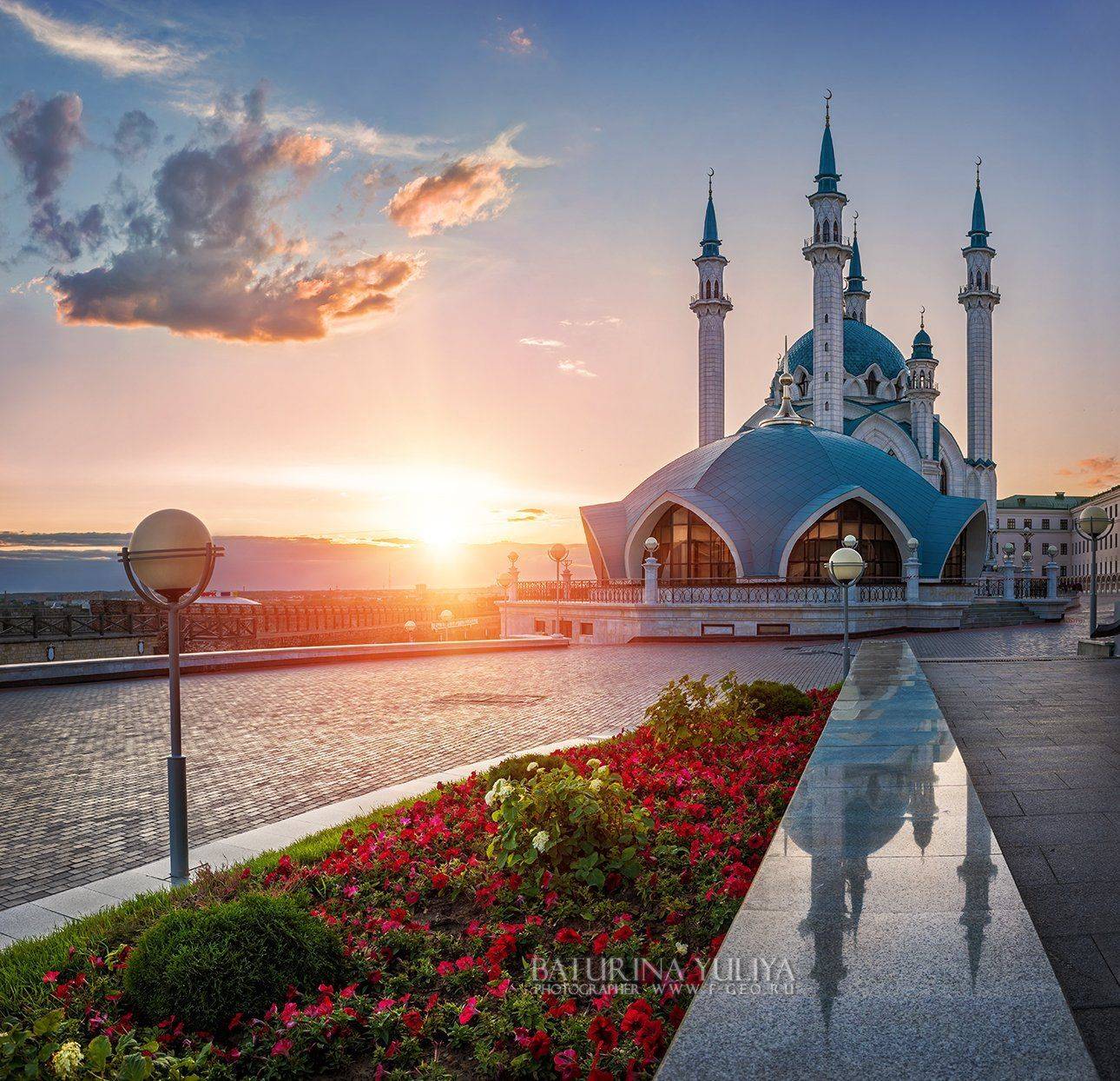 Казань, Кремль, Кул Шариф, закат, солнце, архитектура, город, Юлия Батурина