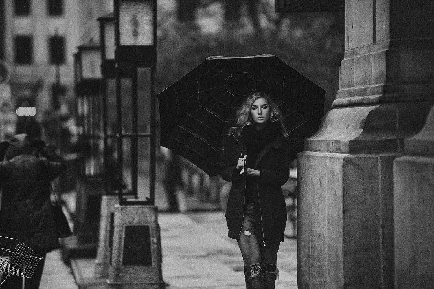 осень,жанр,стрит,город,портрет,арт,чб,beauty,portrait,Аркадий Курта,Берлин, Аркадий Курта