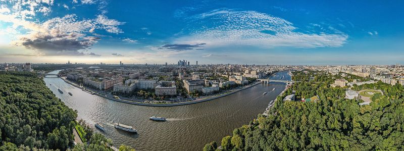 Москва, вид на Парк культуры фото превью