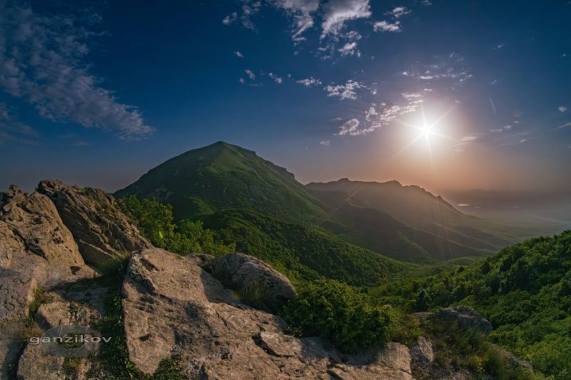 горы, лето, восход, КМВ, Россия, Ставрополье, Пятигорск Бештау фото превью