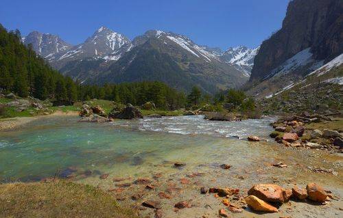 Переправа в горах