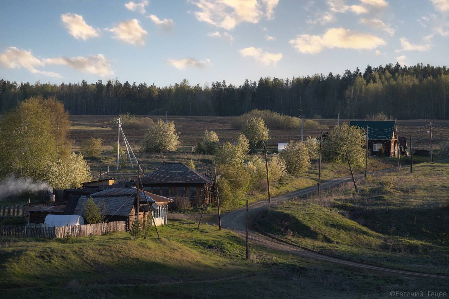урал, россия, утро, деревня, лето, Евгений Гецев
