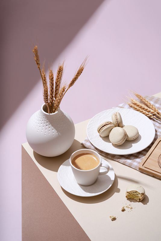 иллюзия, геометрия, кофе, натюрморт В пастельных тонах фото превью