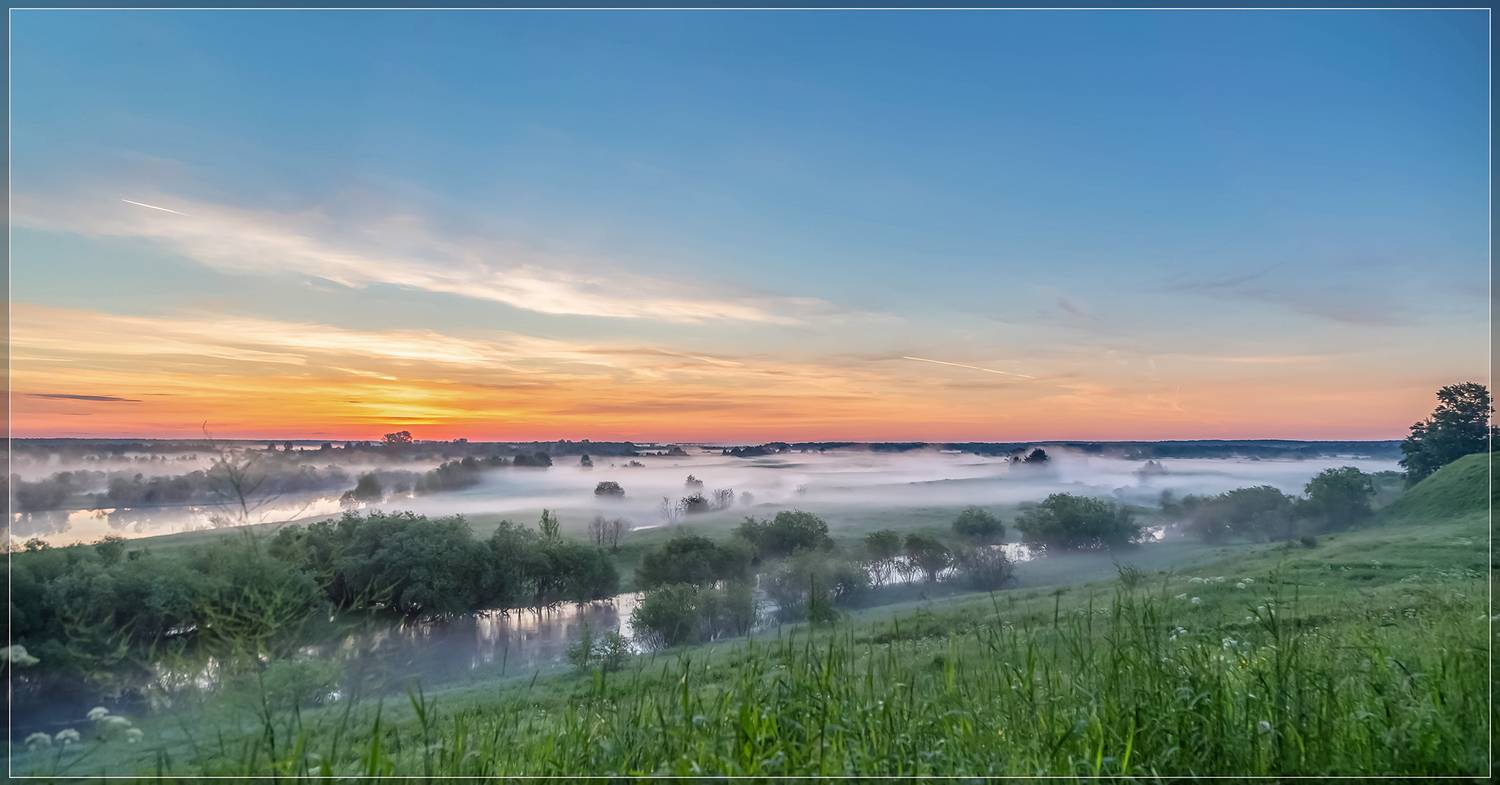 утро, туман, рассвет,, Анкудинов Леонид