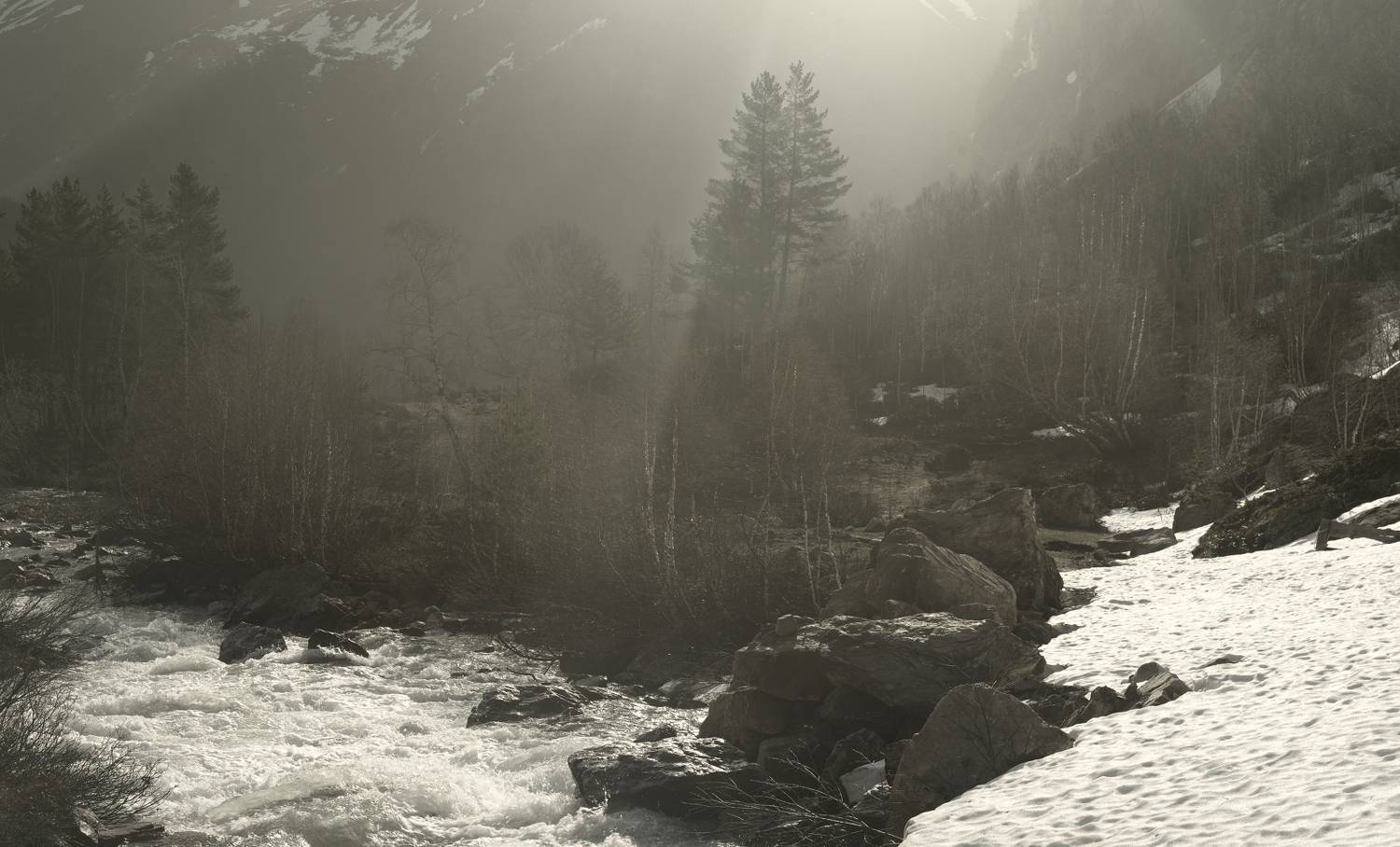 горы весна река узункол, Александр Жарников