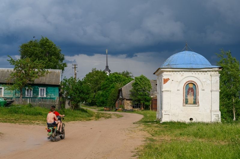 псков, пейзаж, Перед грозой фото превью
