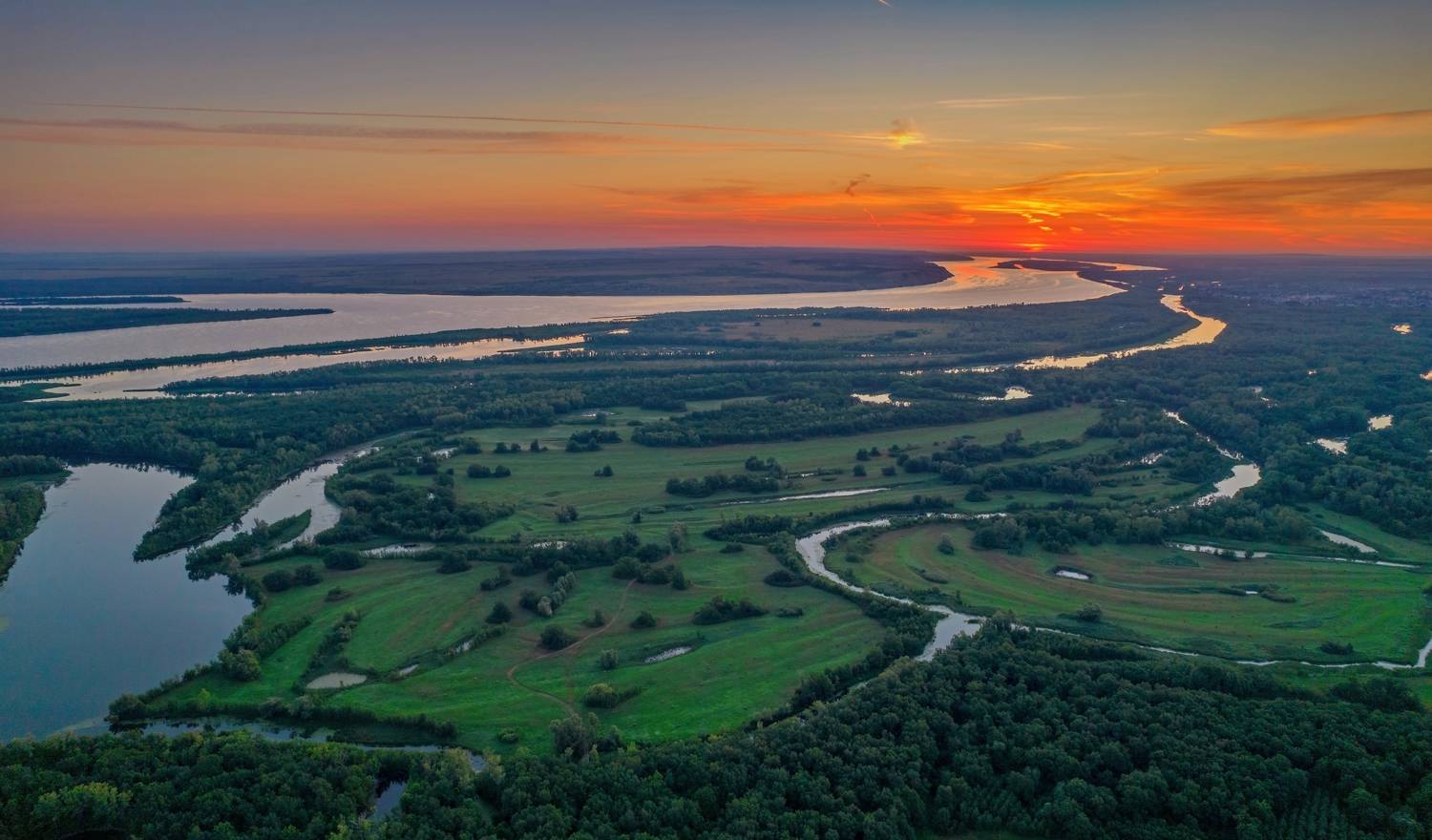 волга, острова, простор, пейзаж, Подосинников Максим