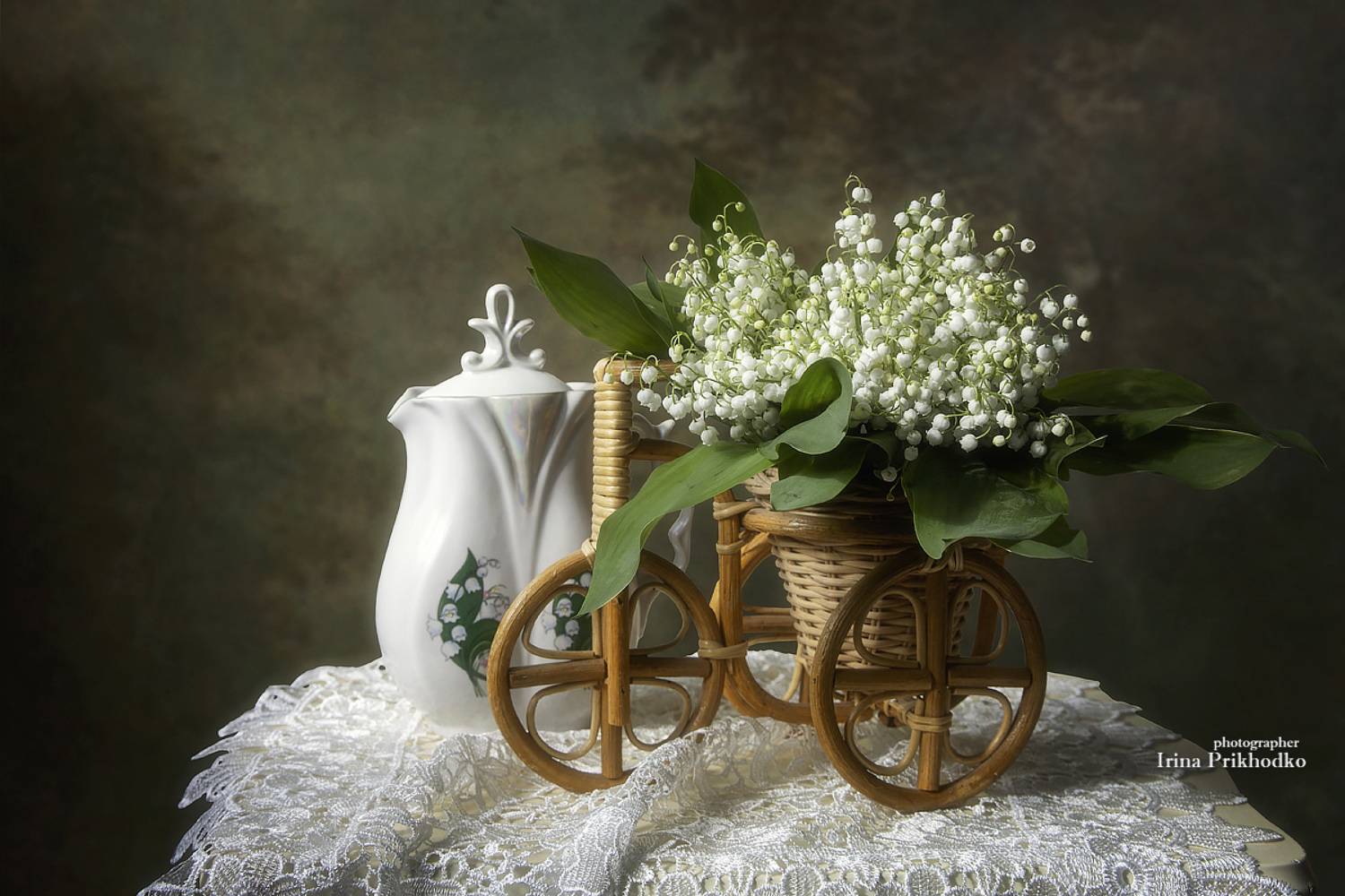 натюрморт, весна, цветы, букеты, ландыши, Приходько Ирина