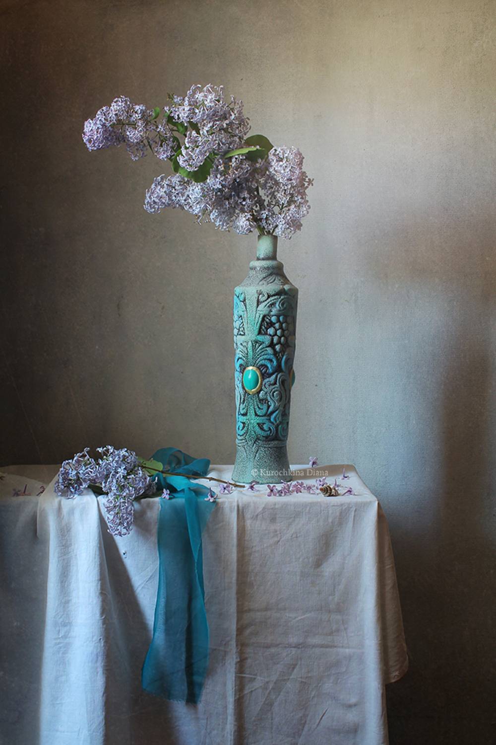 натюрморт, сирень, Курочкина Диана