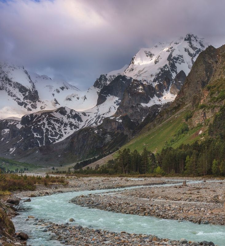 Утро в горах фото превью