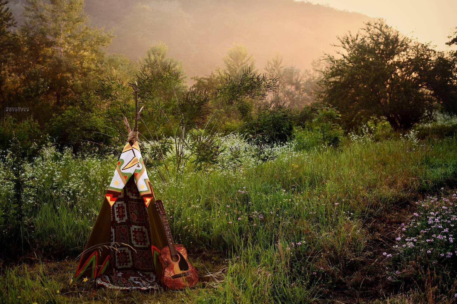 пейзаж, лето, закат, Фадеева Марина