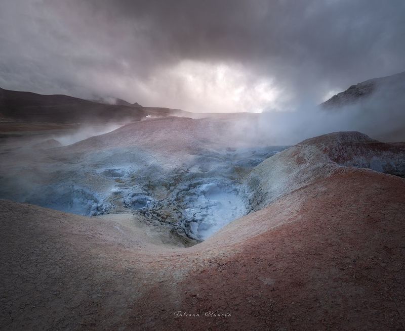 Долина гейзеров в Боливии фото превью