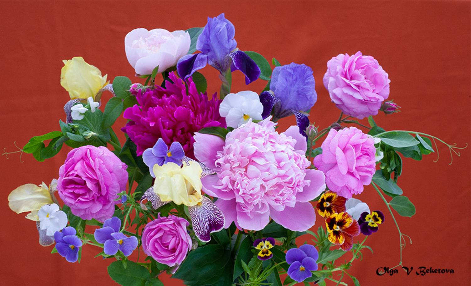 букет, натюрморт, цветы, Бекетова Ольга