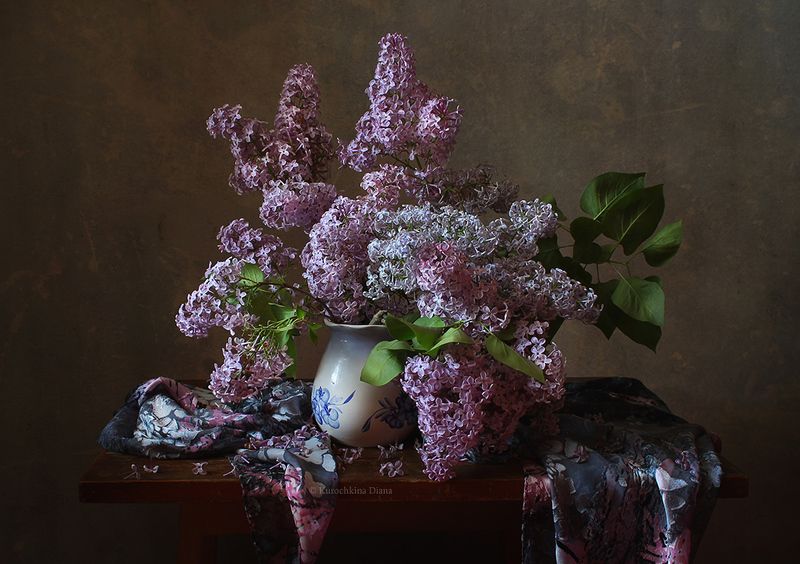 натюрморт, сирень Сиреневый фото превью