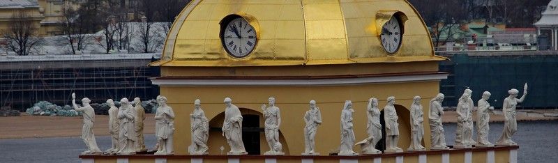 санкт петербург, адмиралтейство, архитектура, статуи Хранители времени... фото превью