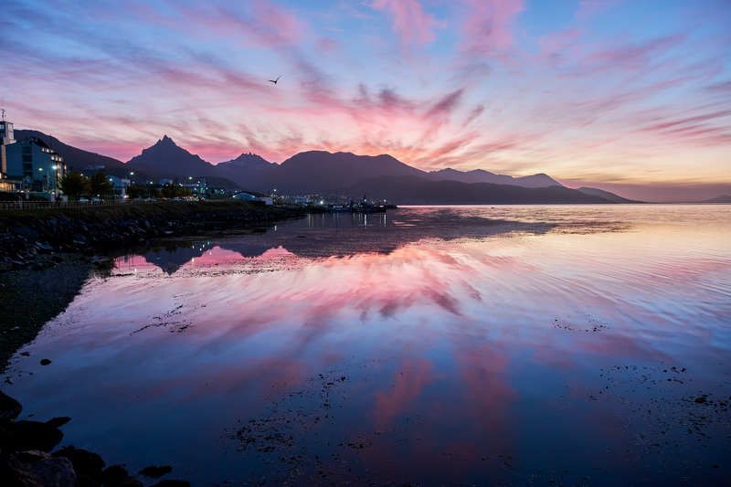 Восход в самом южном городе мира. фото превью