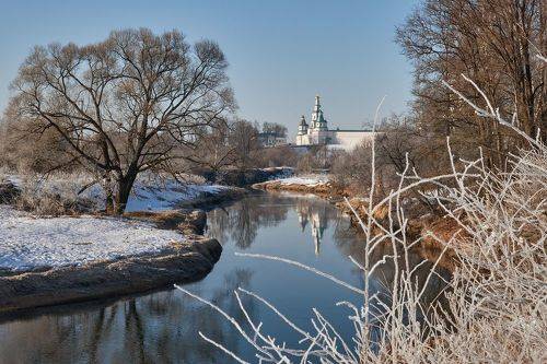 Морозное утро в конце марта