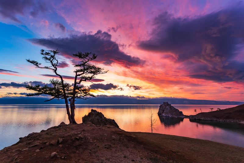 ольхон, шаманка, фототур, закат Ольхонский закат фото превью