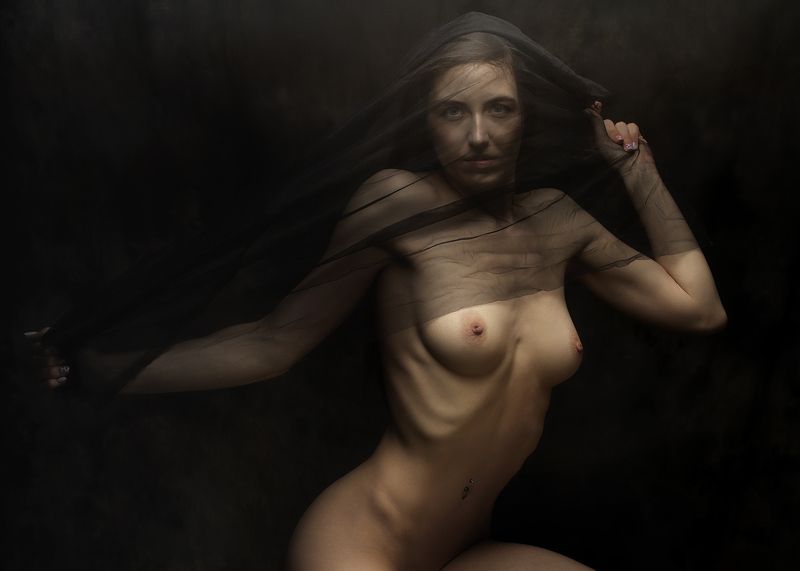 Черная вуаль фото превью