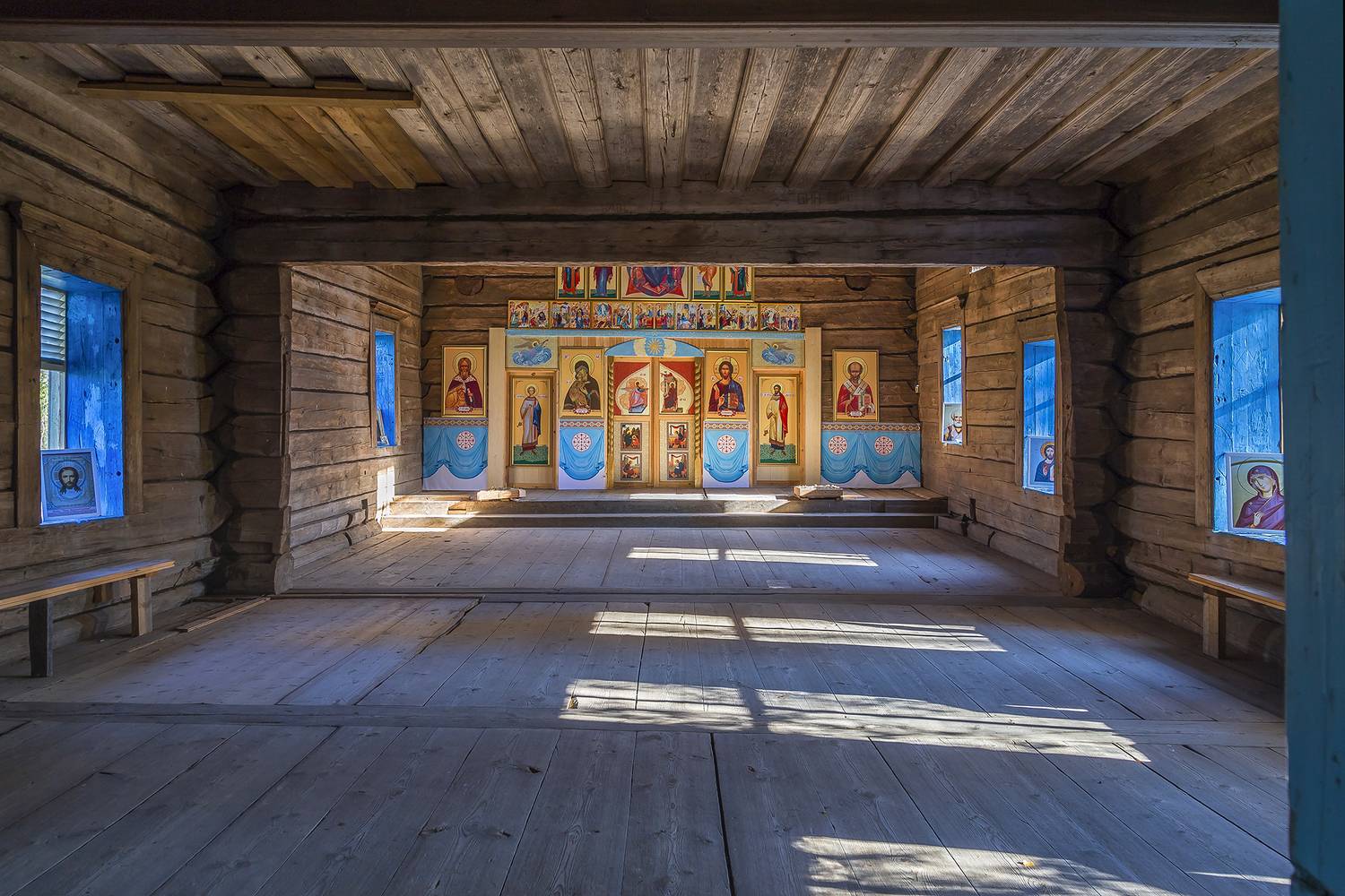 икона, иконостас, церковь, свет, зал, Анкудинов Леонид