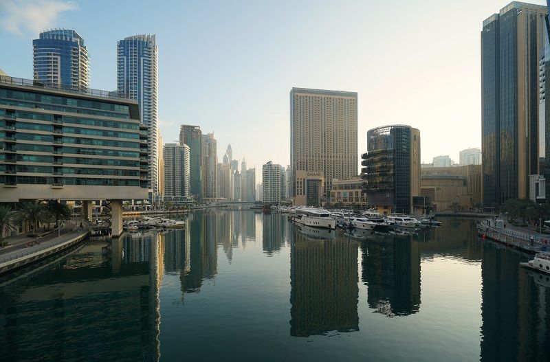 city, skyscraper, bay, architecture, yacht, embankment, building, pond, futurism, concept, megapolis Morning фото превью