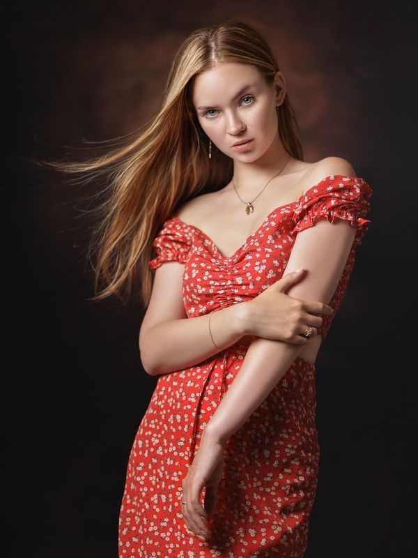 женский портрет, девушка, веснушки, взгляд, girl portrait, sight, freckles  фото превью