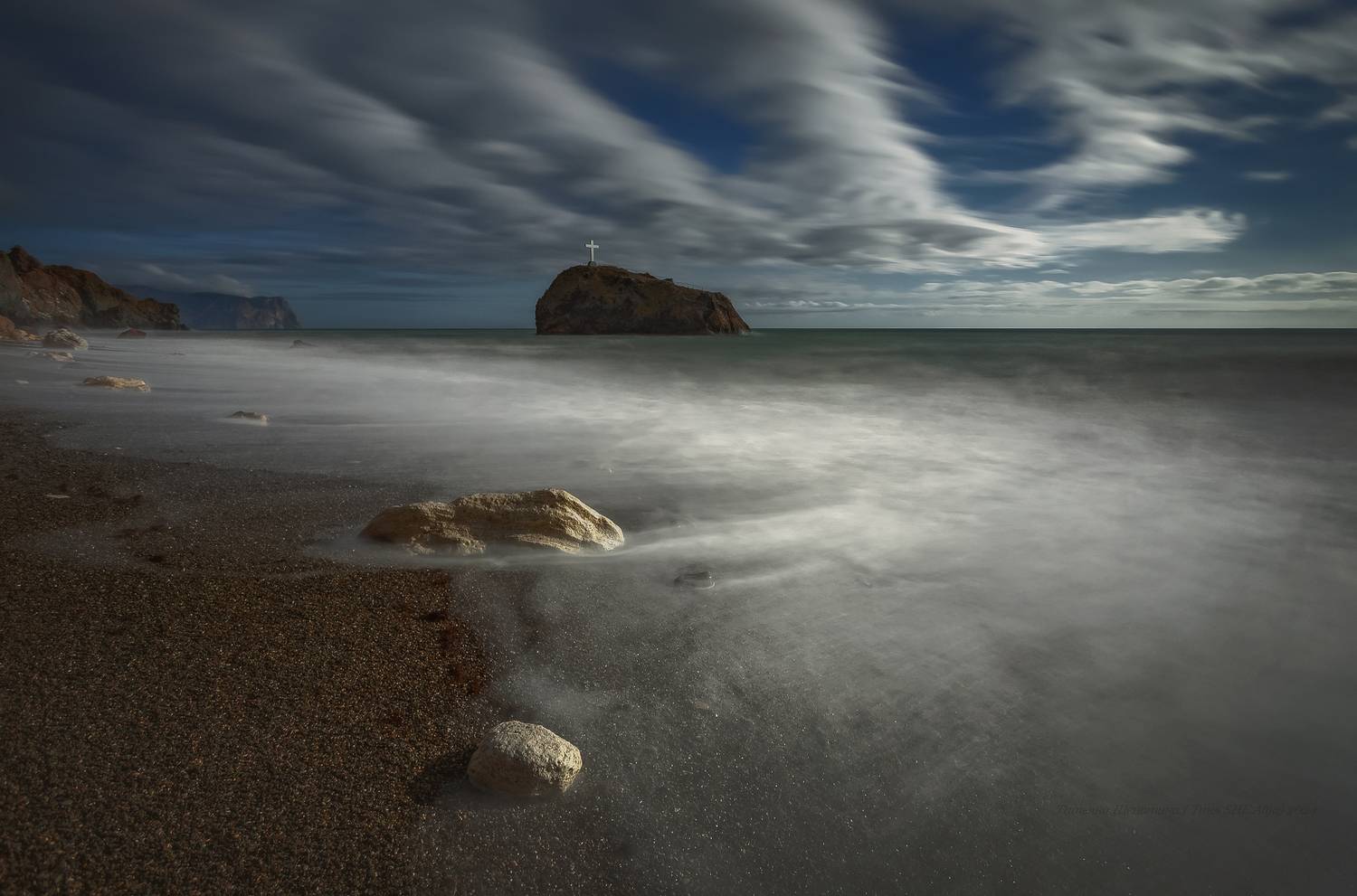 крым, севастополь, яшмовый пляж, пейзаж, seascape, шторм, фиолент, crimea, landscape,  длинная выдержка, морской пейзаж, Щепотина Татьяна