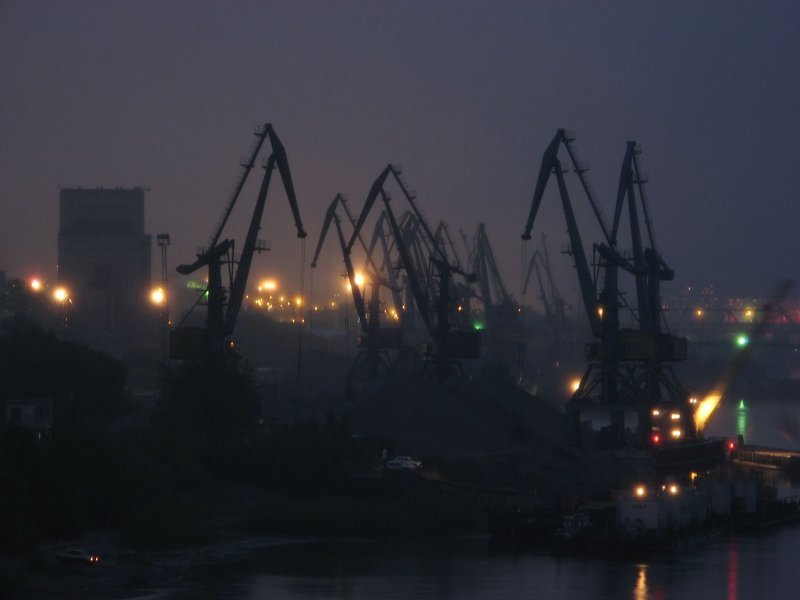 Портовые краны фото превью