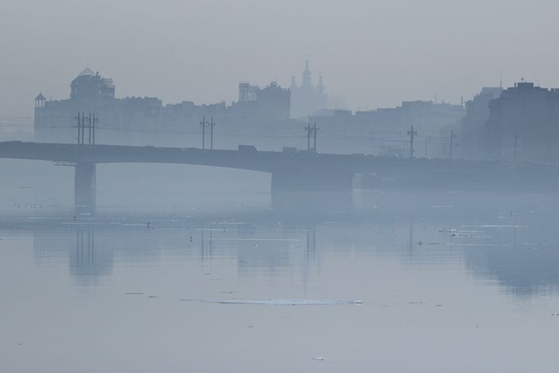 нева, санкт-петербург, туман, город Туман над Невой фото превью