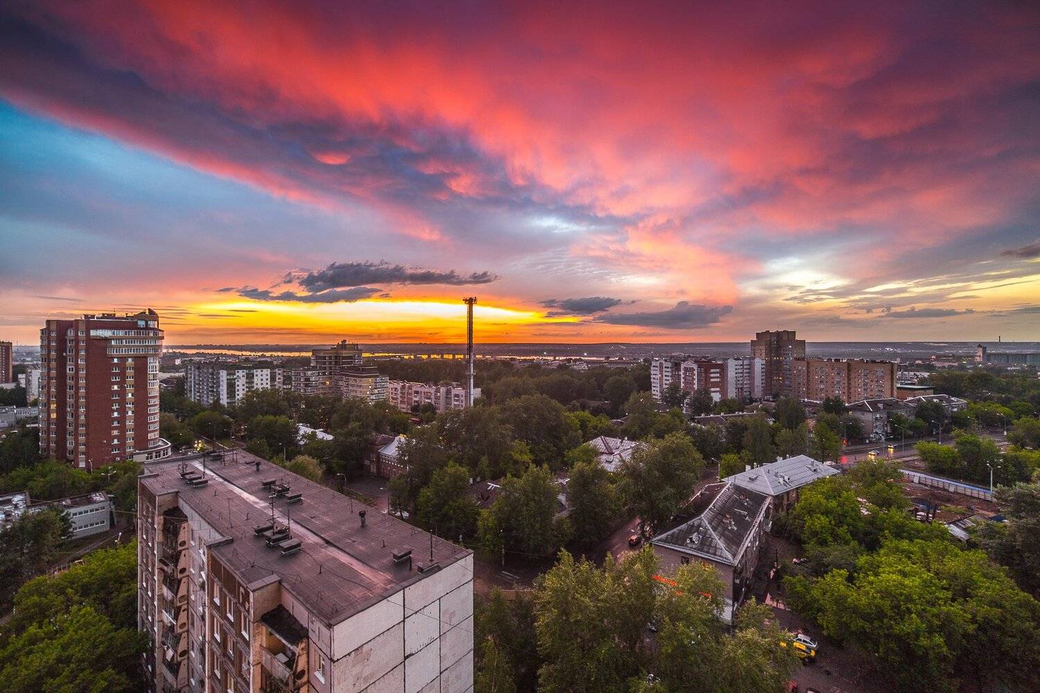 закат Пермь город, Савицкий Ян