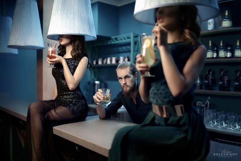 bar, woman, barman, cocktail, Вкус фото превью