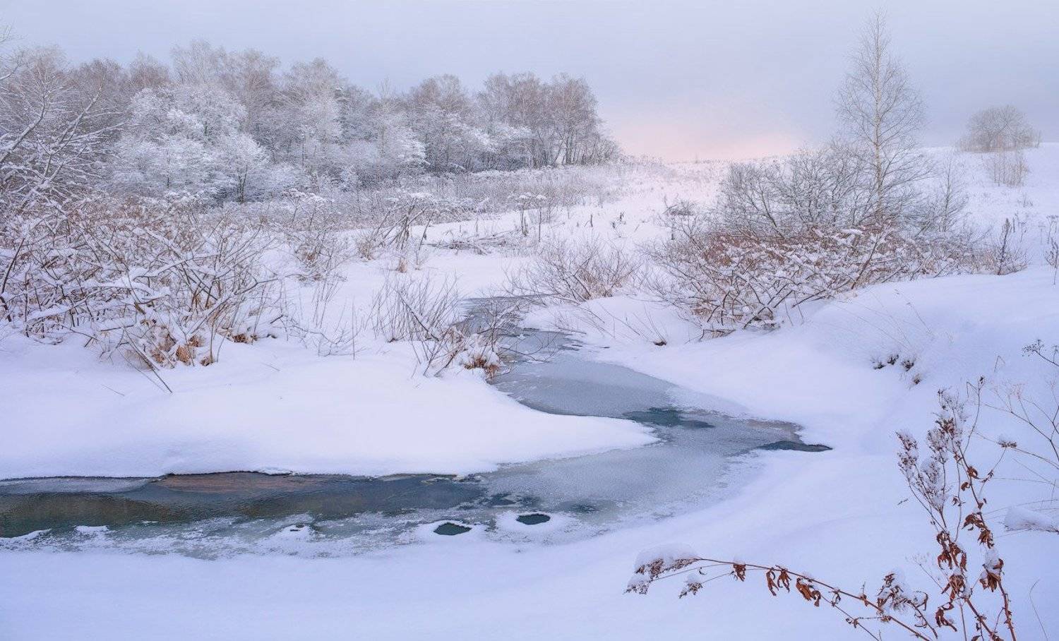 зима, река, Виктор Климкин