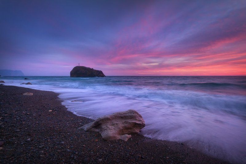 Вечер у мыса Фиолент фото превью