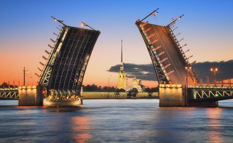 петропавловская, крепость, дворцовый, мост Классика Петербурга фото превью