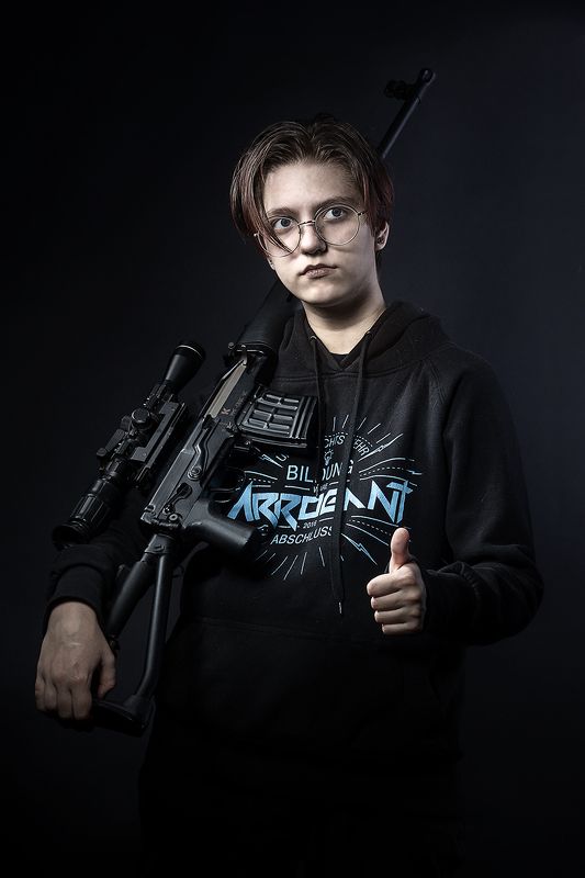 снайпер, снайперская винтовка, девочка *** фото превью