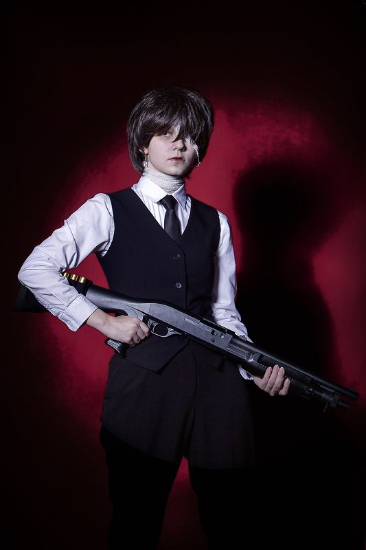 помповое ружье, девочка, цирк, луч Оружие... фото превью