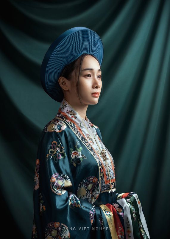 portrait, face, asian, vietnamese, vietnam, beauty, dress, traditional * * * фото превью