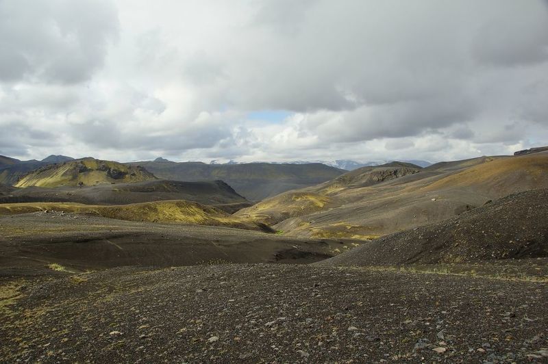 hiking, landscape, mountains, terrain, sky, nature, hill, trail, trekking, island, lava, field, route, volcano Landmannalaugar фото превью