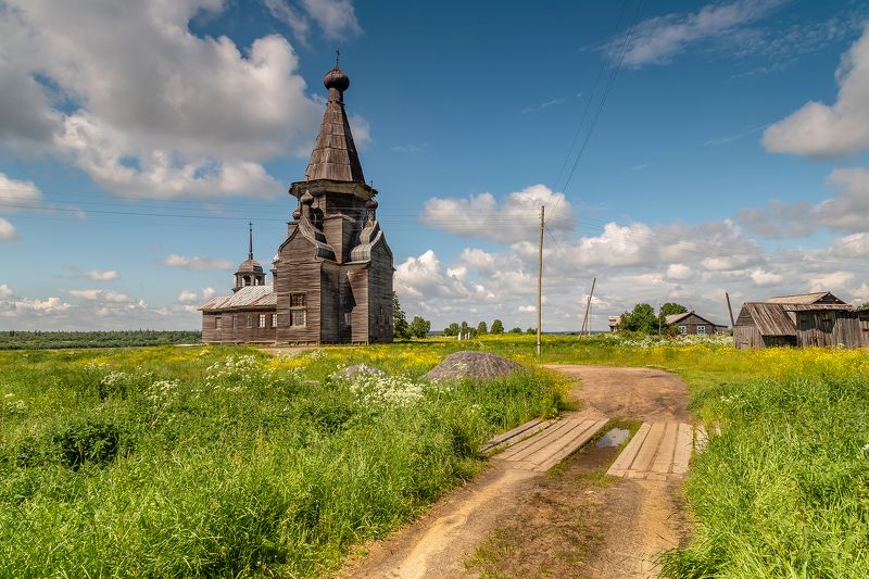 онега, пияла, церковь, колокольня. На Онежском берегу 3. фото превью