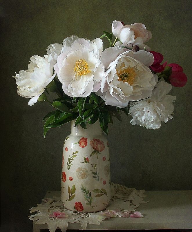 натюрморт, цветы, пионы, лето, марина филатова Сиянье нежных лепестков фото превью