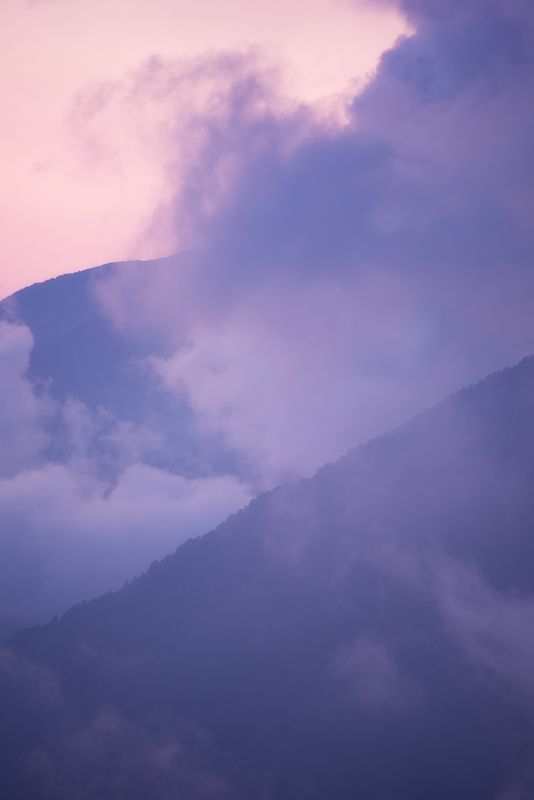 горы, кавказ, закат  фото превью