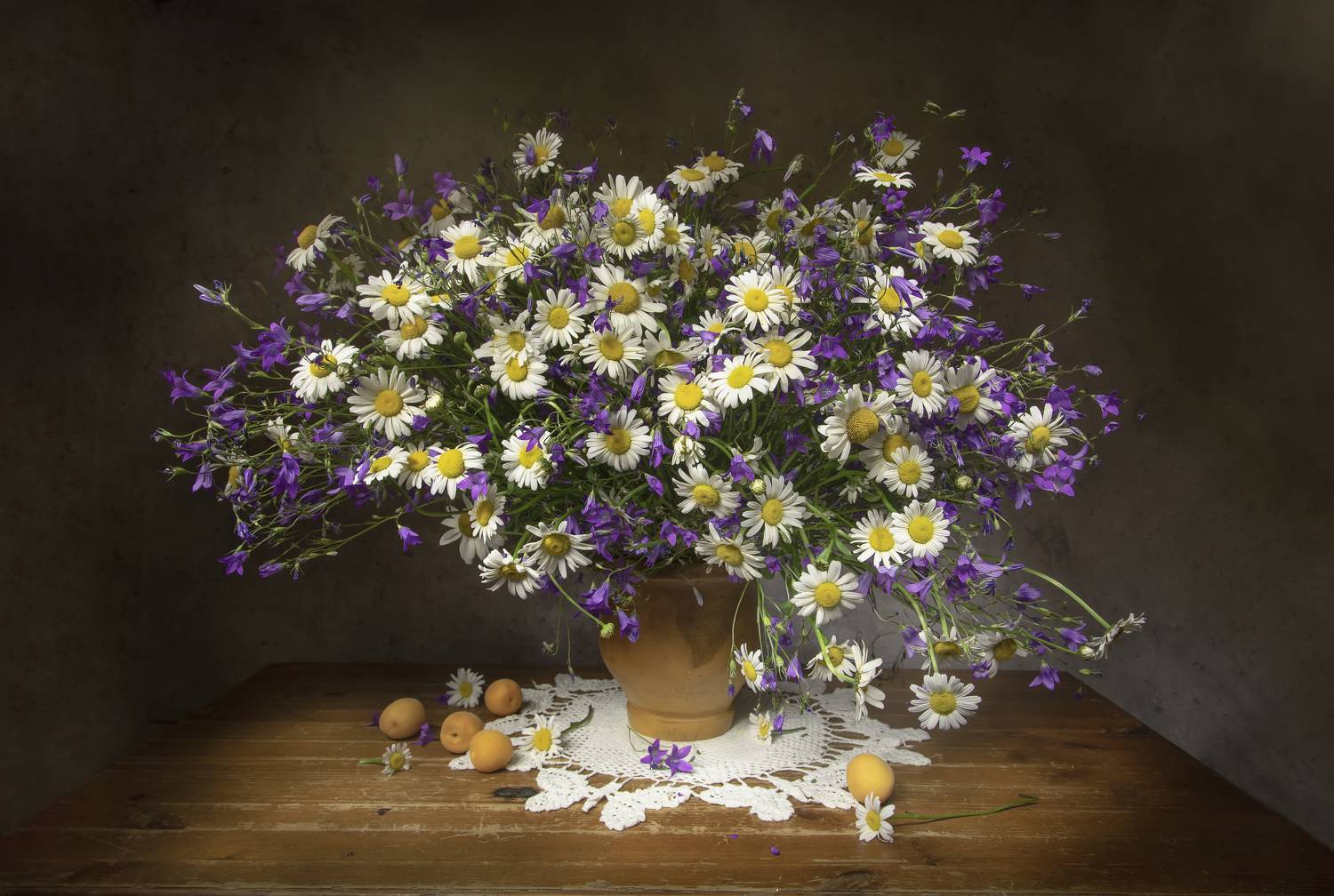 натюрморт, ромашки, колокольчики, Tatyana Fedenkova