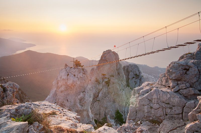 рассвет, ай петри, горы, крым, ялта  фото превью
